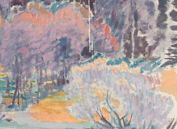 Magnus Enckell, A moment of rest in the park.