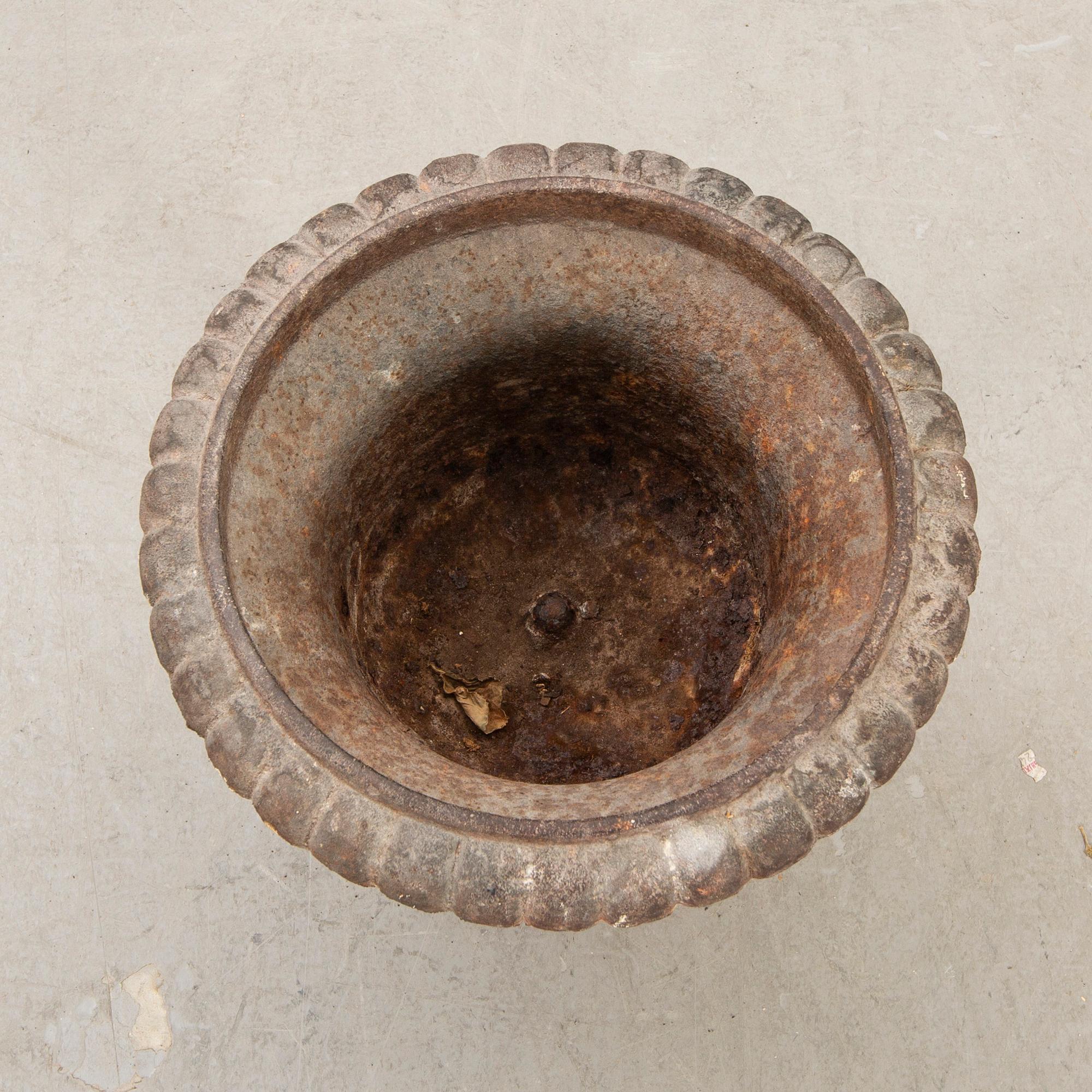 Trädgårdsurna 1900-talets början gjutjärn.