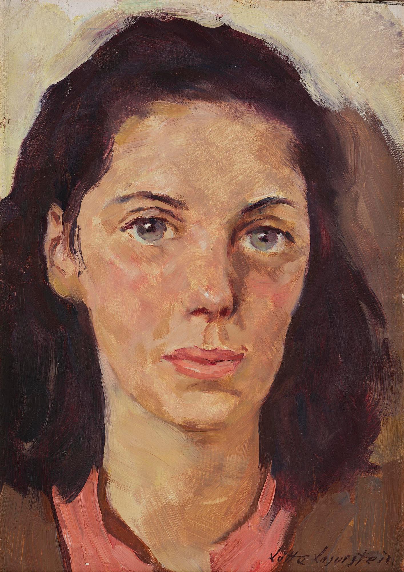 Lotte Laserstein, Woman with brown hair.