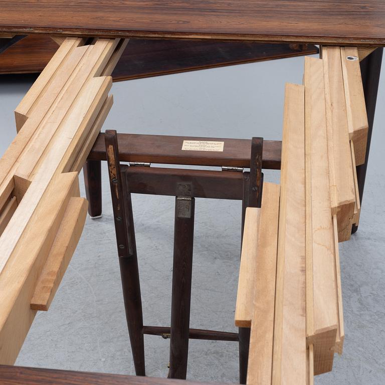 Niels Otto Møller, a nine-piece dining suite, JL Møller, Denmark, 1965.