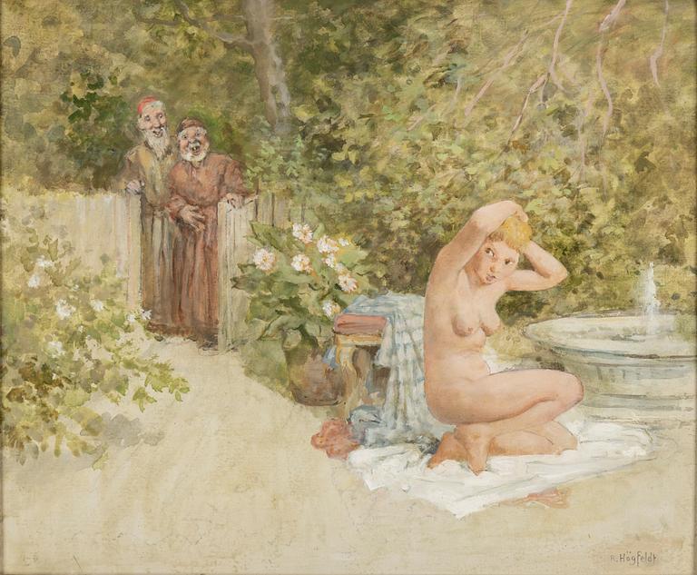 ROBERT HÖGFELDT, oil on panel, signed.