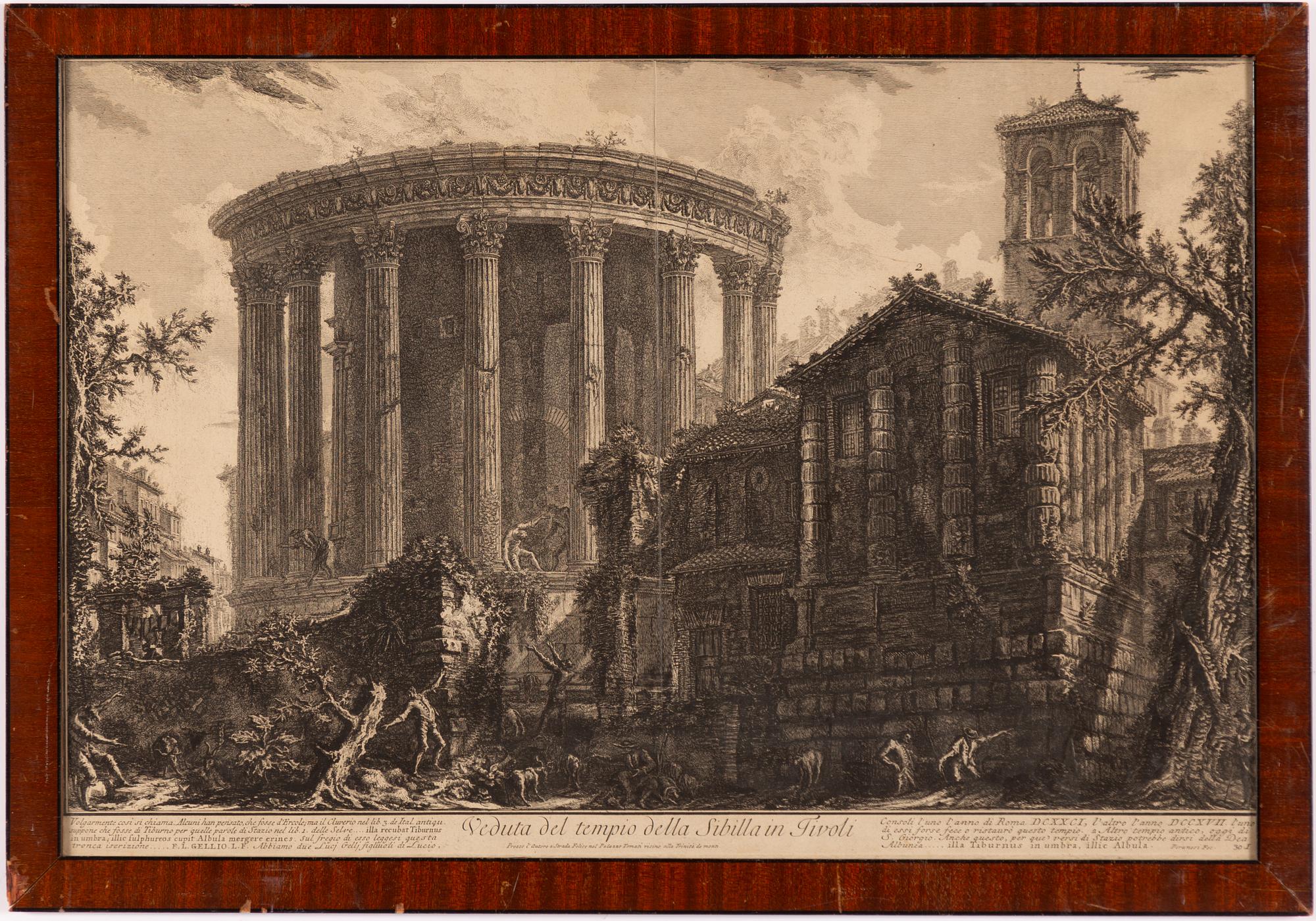 Giovanni Battista Piranesi, an etching, presumably 18th century.