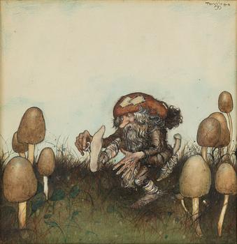 GUSTAF ADOLF TENGGREN, akvarell och täckvitt på papper, signerad.