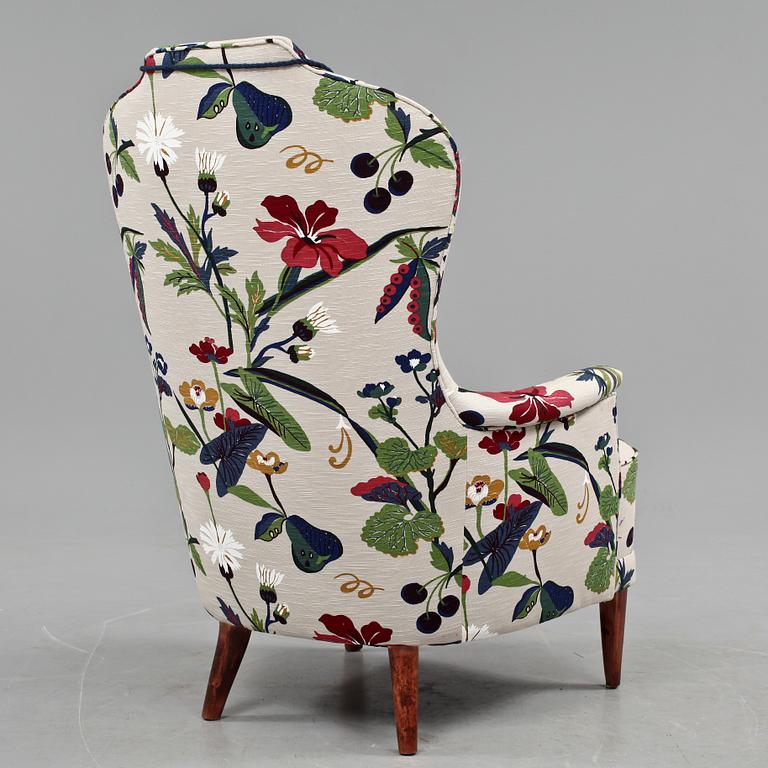 FÅTÖLJ, "Farmor", Carl Malmsten, OH Sjögren Tranås, 1900-talets andra hälft.