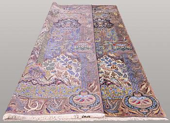Matto, Figural Kashmar, ca 360 x 260 cm.