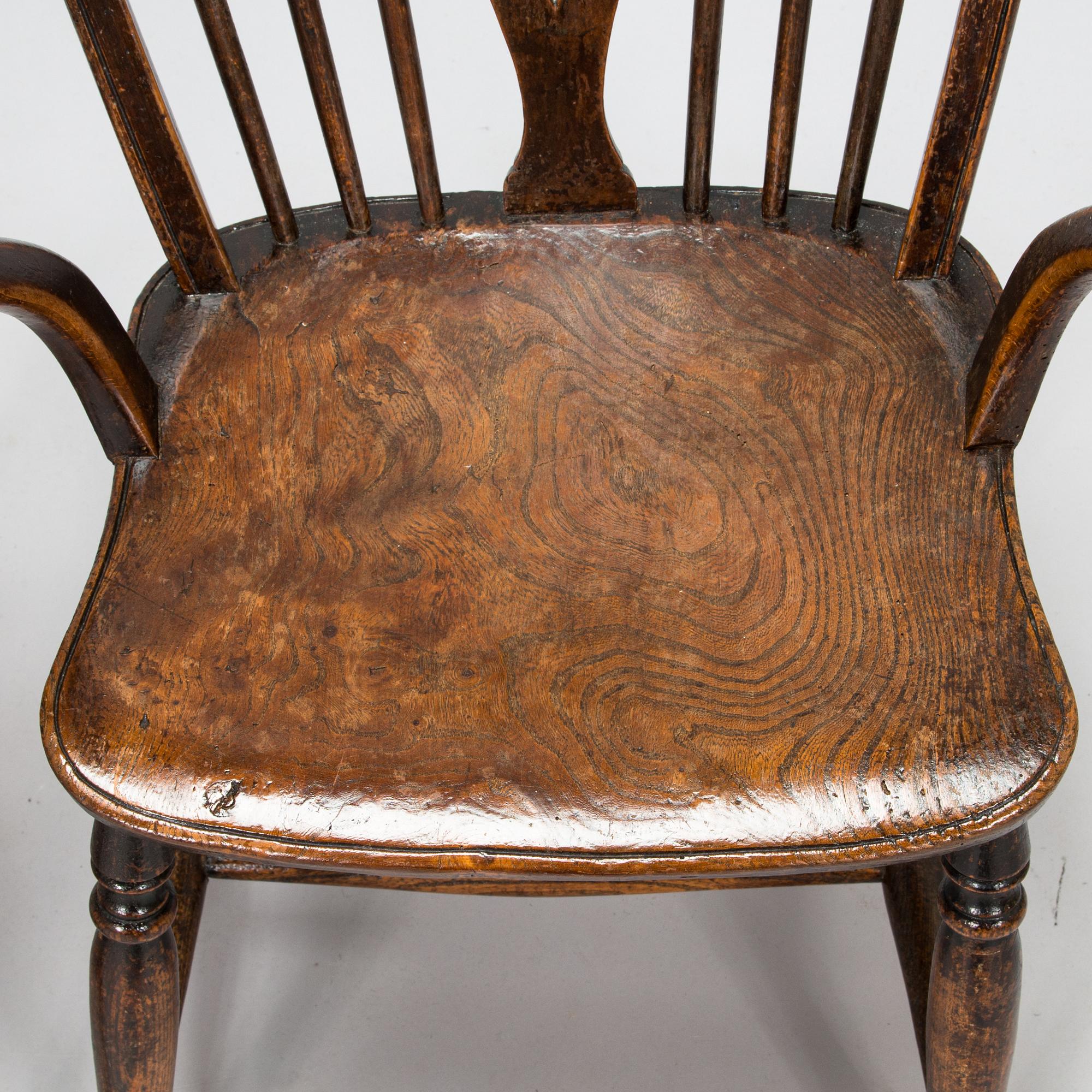 Four 'Windsor-chairs turn of 20th century.