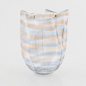Gunnar Cyrén, a glass vase, Orrefors 1985.