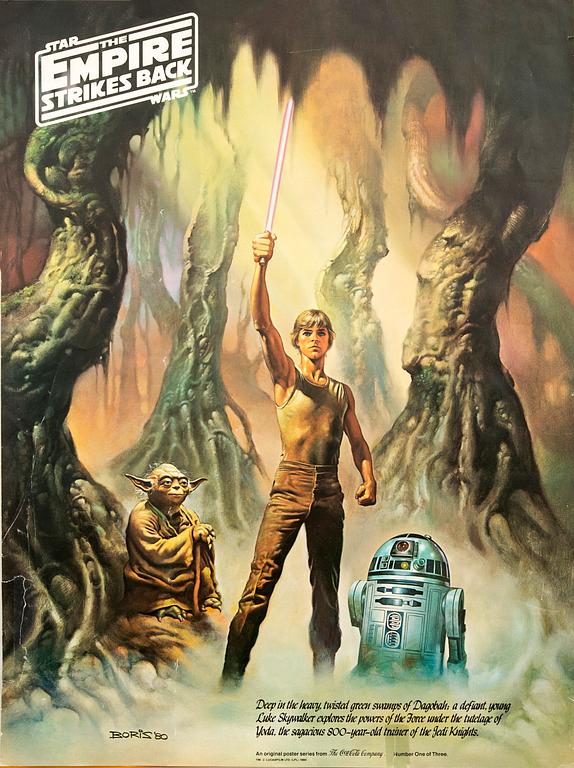 Three American 1980 original posters from The Coca Cola Company, Star Wars, 'Empire strikes back'.