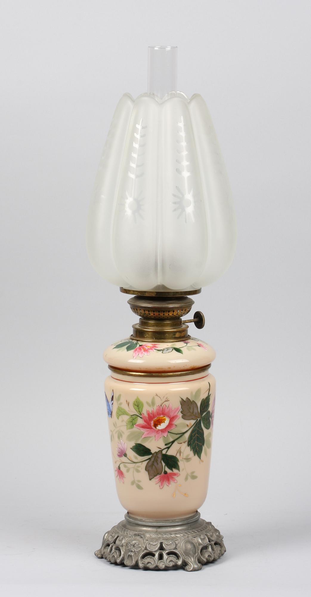 FOTOGENLAMPA, metall och glas, sent 1800-tal.