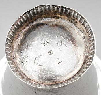 BÄGARE, silver, Sven Nyberg, Varberg 1794. Vikt ca 39 gram.