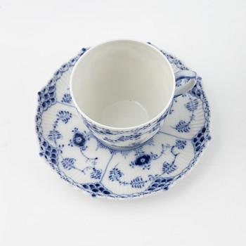 A 96-piece 'Musselmalet' porcelain dining and coffee service, Royal Copenhagen, Denmark.
