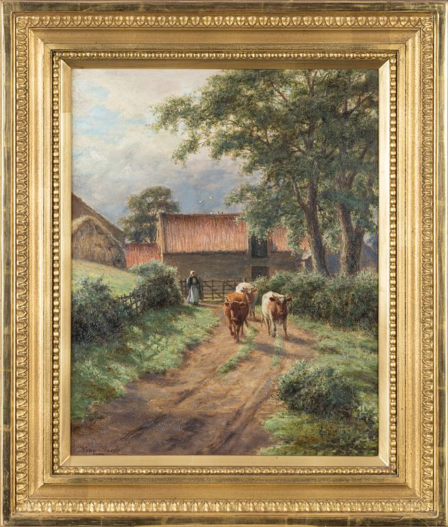 Dixon Clark, oil on canvas, signed.