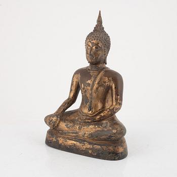 A bronze Buddha, Thailand, around 1900.