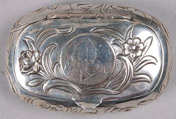 DOSA, silver, otydl stämplar, Sverige, 1768.