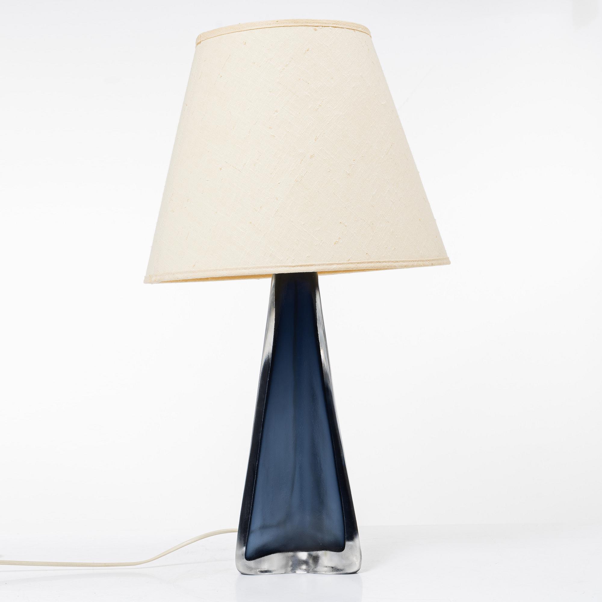 Carl Fagerlund, table lamp Orrefors.