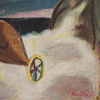 CO Hultén, oil on paper panel, signed and executed 1940.