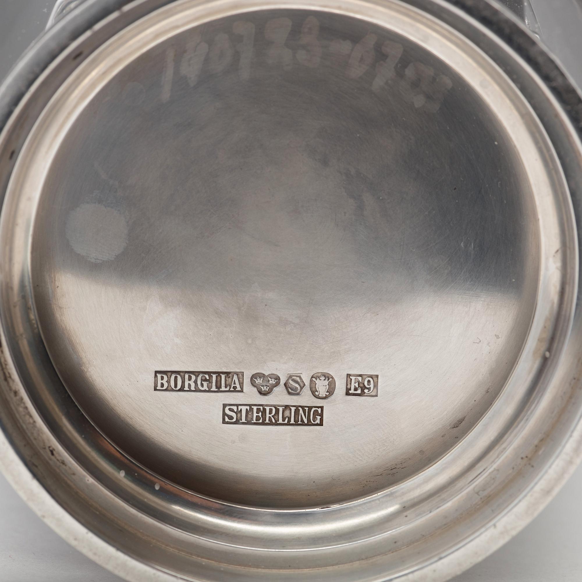 ATELIER BORGILA, a sterling silver vase, Stockholm 1955.