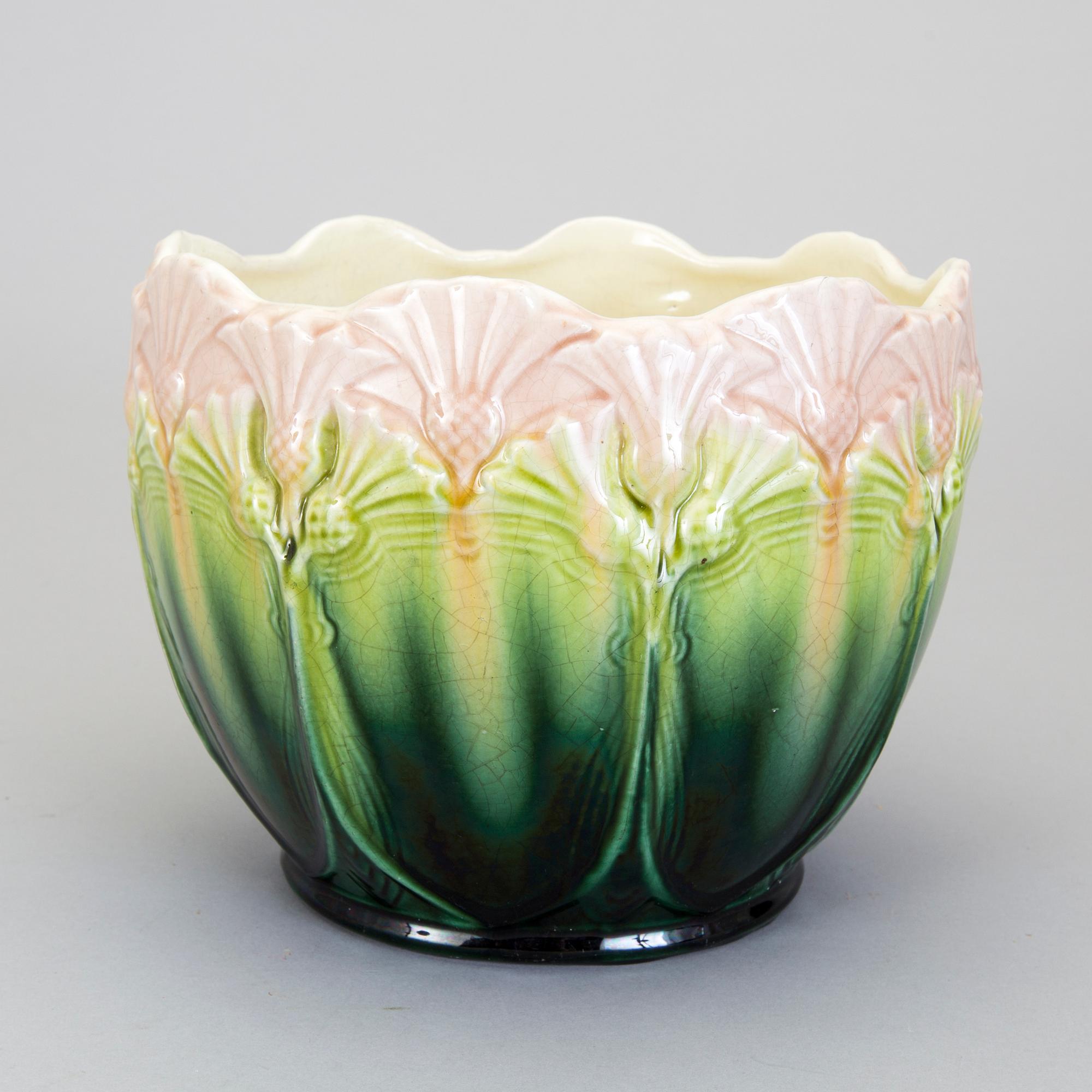 YTTERFODER, flintgods, majolika, Rörstrand, tidigt 1900-tal.