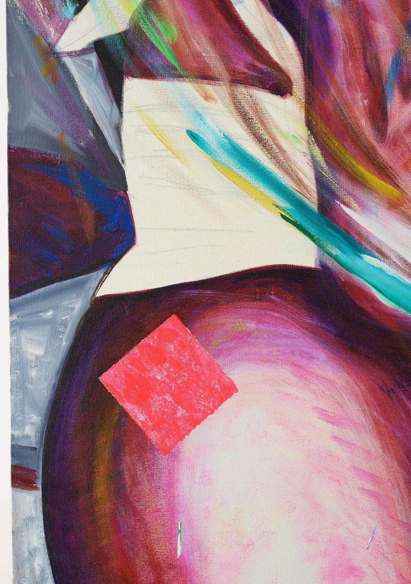 Jonathan Borofsky, acrylic on canvas.