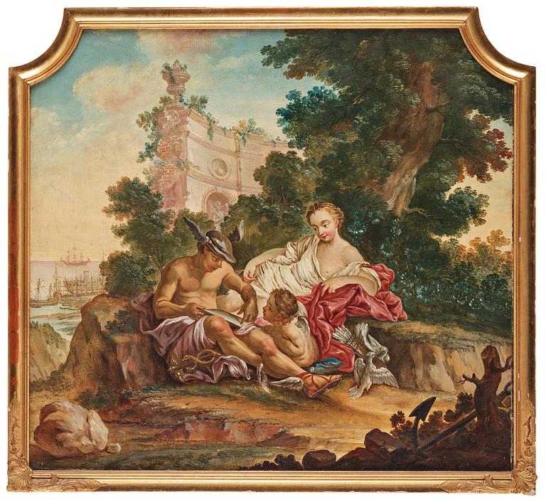 Johan Pasch Attributed to, "L'éducation de l'amour par Mercury".