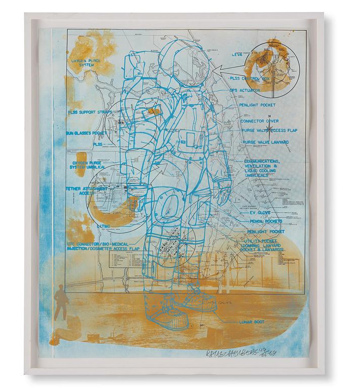 Robert Rauschenberg, "Trust Zone (Stoned Moon Series)".