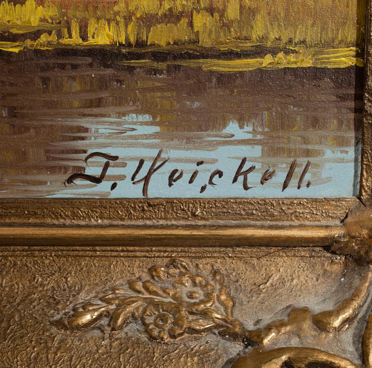 TORSTEN HEICKELL, olja på duk, signerad, 1900-talets första hälft.