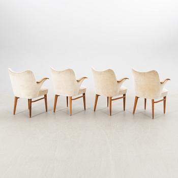 Karmstolar 4 st. Swedish Modern 1940/50-tal.