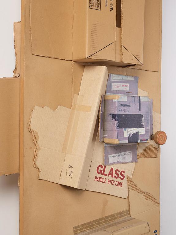 Robert Rauschenberg, "Cardbird Door" from the "Cardbird Series".