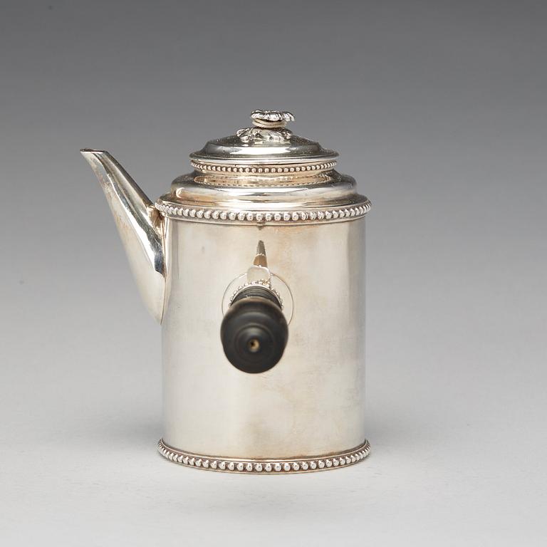 Arvid Floberg, moccakanna, silver, Stockholm 1792. Gustaviansk.