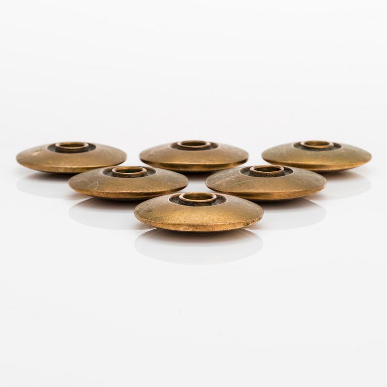 Bertel Gardberg, six candleholders for Boda Finland.
