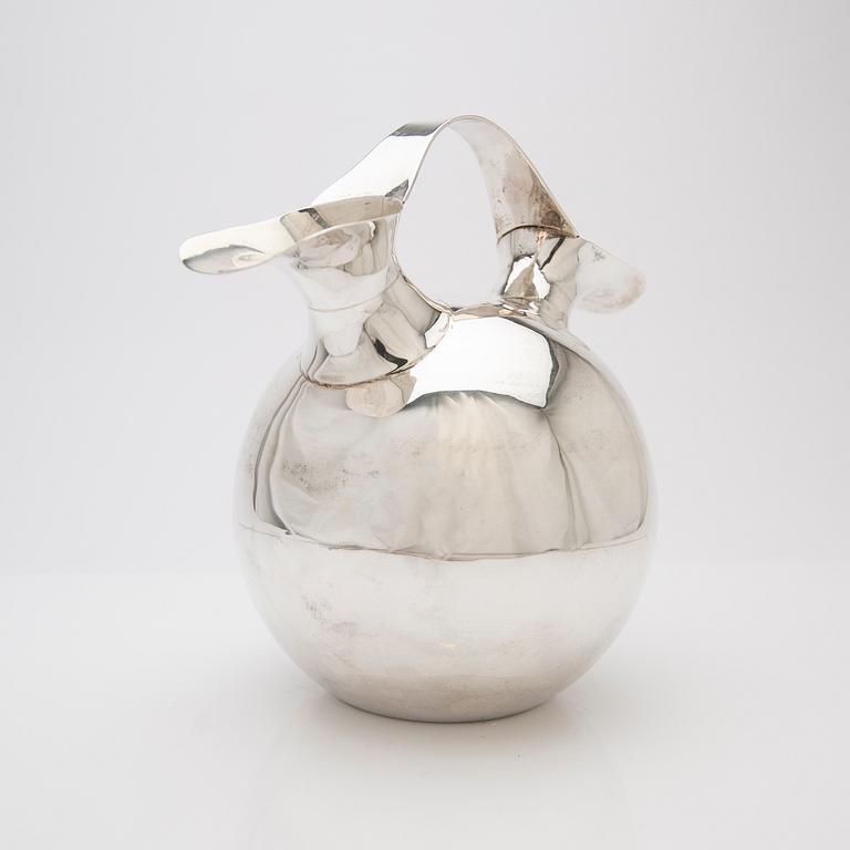 Jug, sterling silver, Mexico.