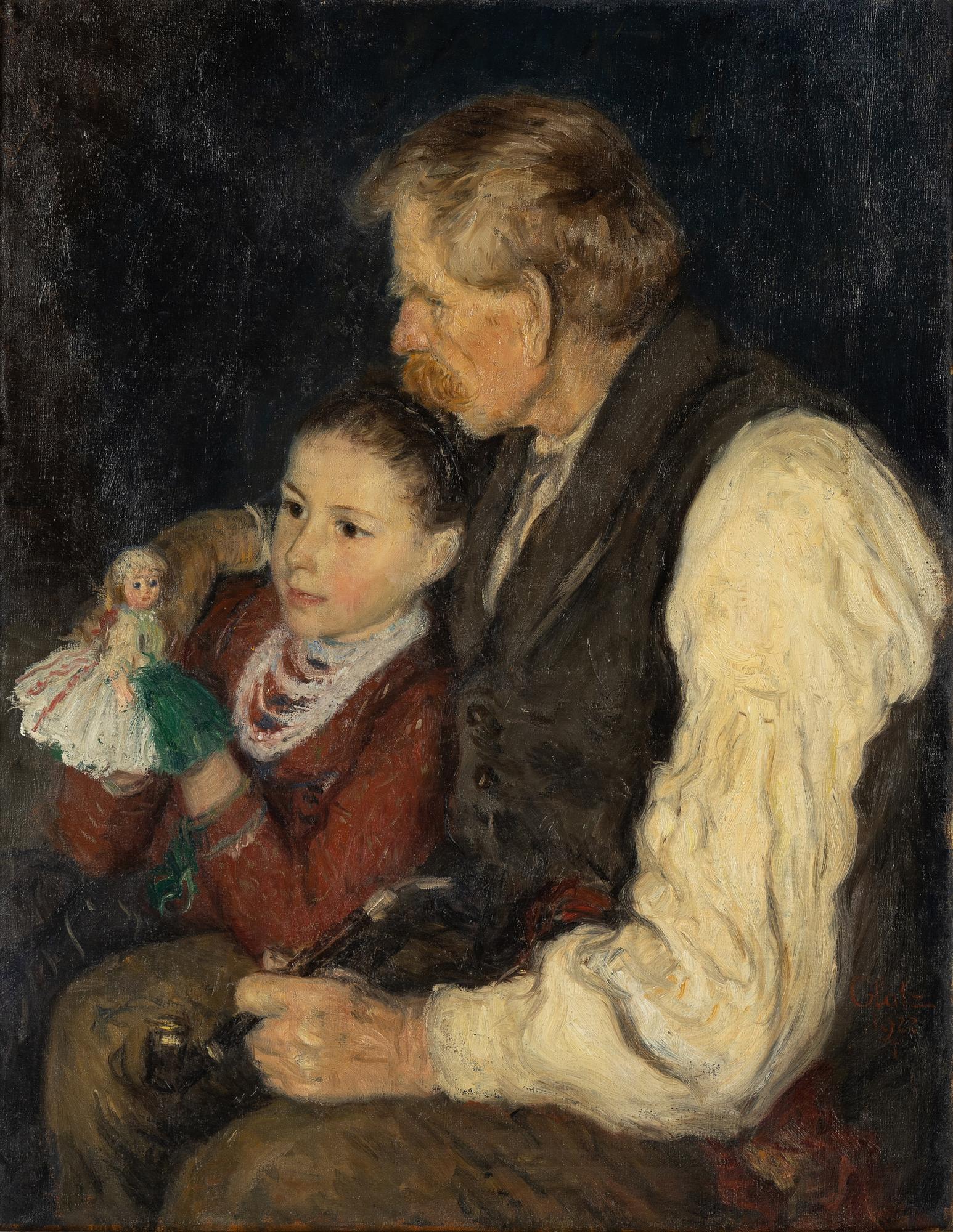 Oscar Glatz, olja på duk, signerad Glatz och daterad 1922.