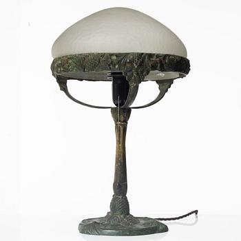 Table lamp, Jugend, Böhlmarks, 1907-24.