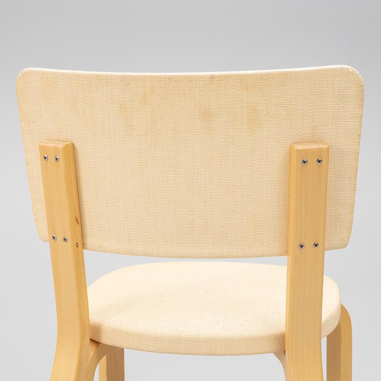 Alvar Aalto, four model 63 chairs, Artek, late 20th century.