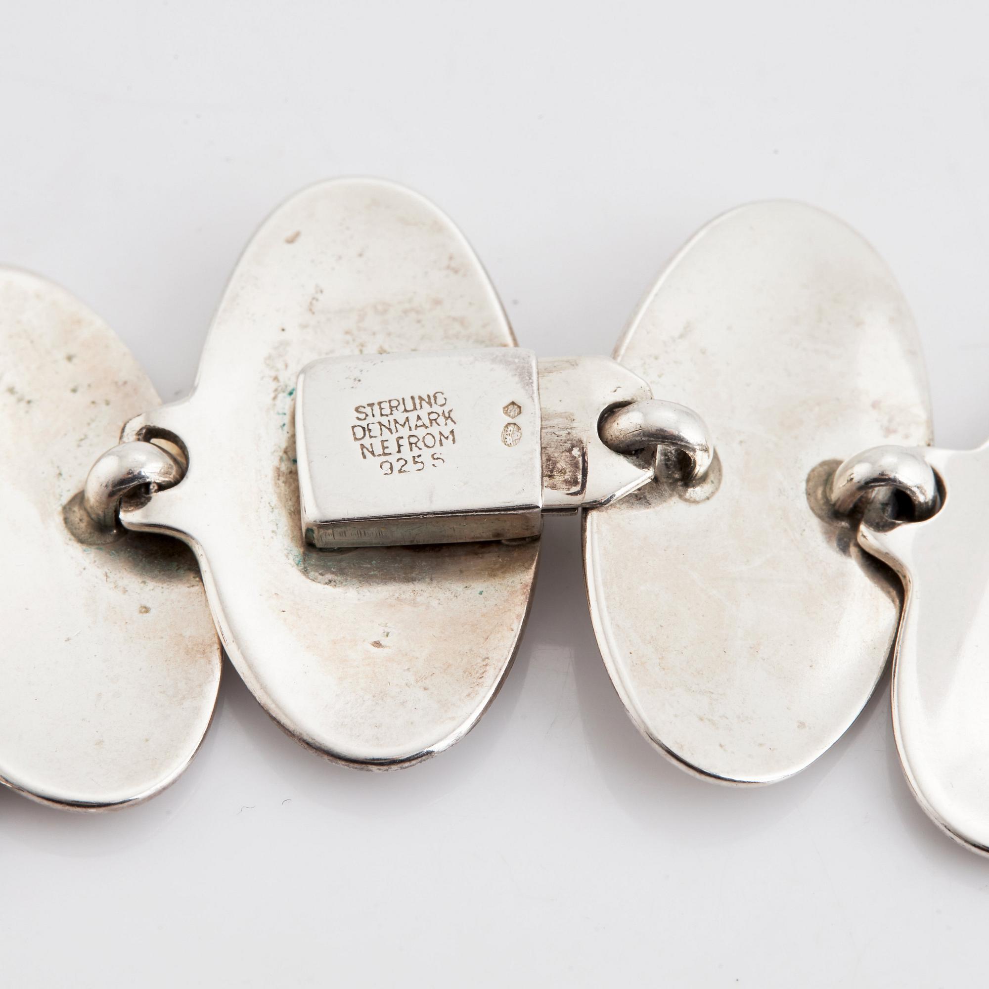 Niels Erik From, collier sterlingsilver, Danmark.