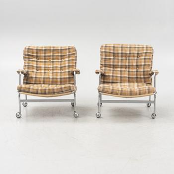 Bruno Mathsson, a pair of 'Karin' armchairs, Dux.