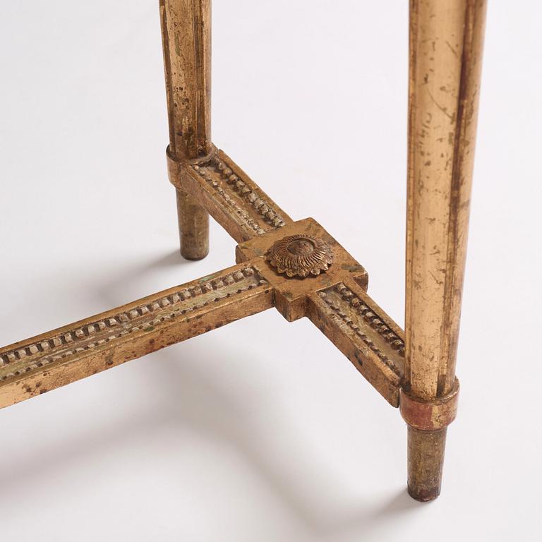 A Gustavian console table, late 18th Century.