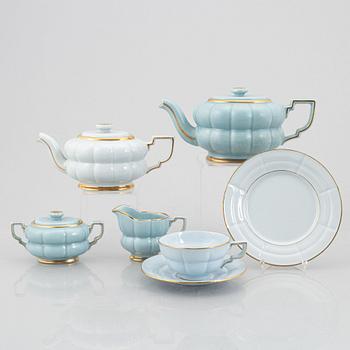 Arthur Percy, a 26-piece "Grand" tea service, Gefle, Sweden.