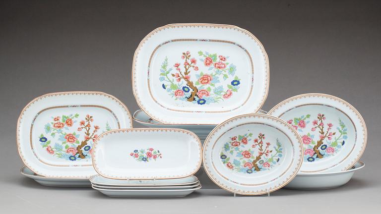 SERVIS,  42 delar,"Lotus", Rörstrand, flitngods, 1900-talets mitt/andra hälft.