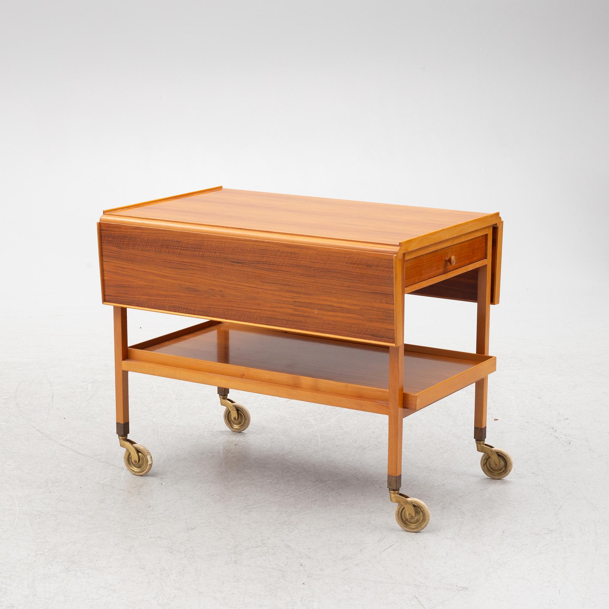 Josef Frank, serving cart, model "756", Svenskt Tenn, second half of the 20th Century.