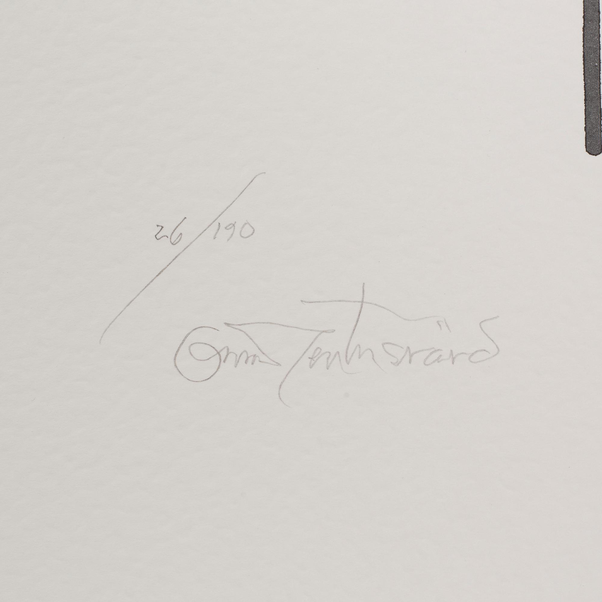 OSCAR REUTERSVÄRD, 15 litographs in folder, signed and numbered 26/190.