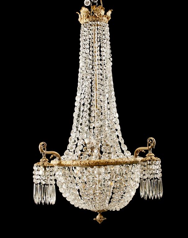 LJUSKRONA, oskariansk, omkring år 1900. Höjd ca 115 cm.