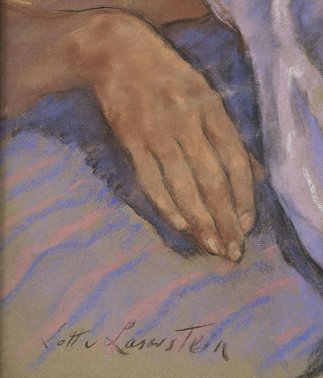 Lotte Laserstein, Girl in a purple blouse.