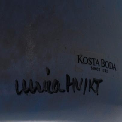 VASER, 2 st, glas, signerade Ulrica Hydman-Vallien, Kosta Boda.