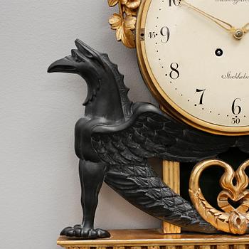 VÄGGPENDYL, empirestil, Robert Engström, Stockholm tidigt 1900-tal.
