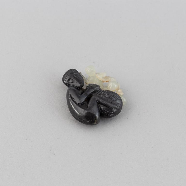 A 19th century nephrite figurine.