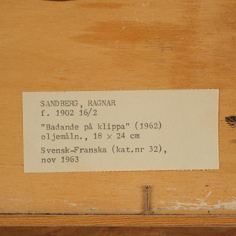 Ragnar Sandberg, Bathing on a cliff.