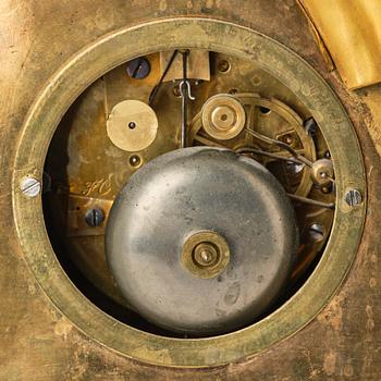 A mantle clock, presumably french, second half of the 19th century.