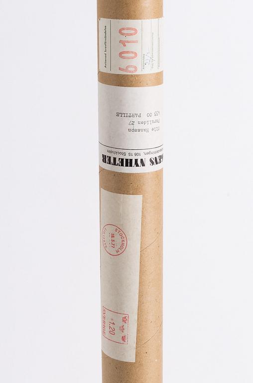 OTTO NIELSEN, an offset vintage poster, SAS Scandinavian Airlines System, J. Chr. Sörensen & Co., Denmark, 1950's/60's.