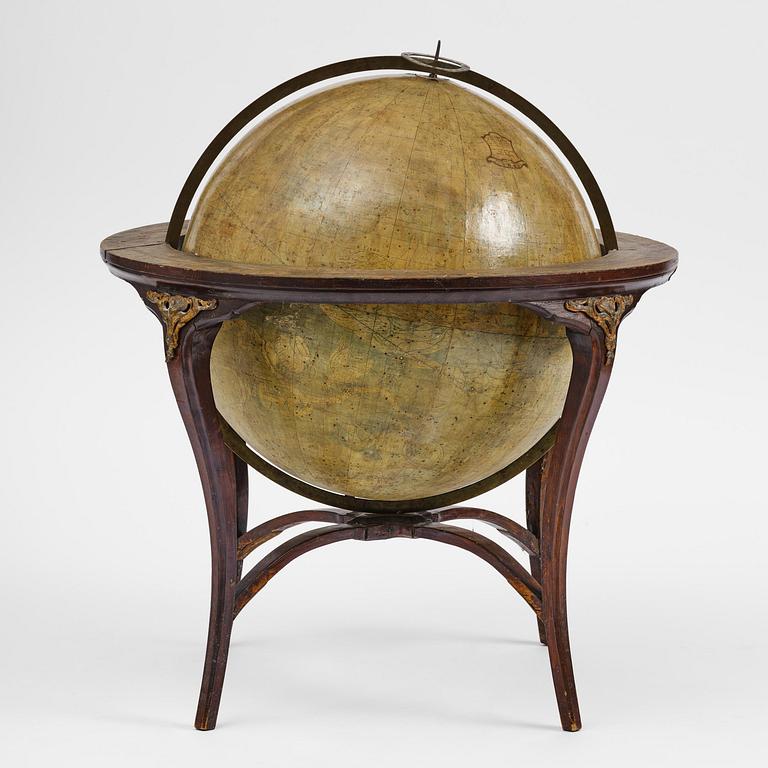 A celestial globe by A. Åkerman (manufacturer of globes in Uppsala 1759-78), 1766.
